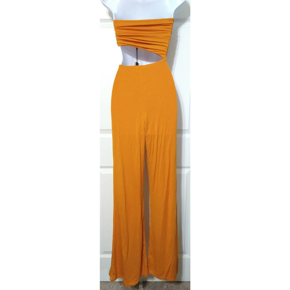 House of Harlow 1960 x Sofia Richie Sosa Jumpsuit in Rich Orange Size XS - Picture 5 of 15